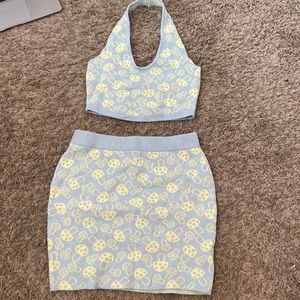 Motel riani mini skirt and top.